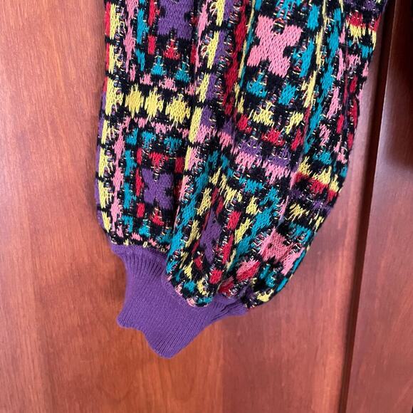 Farm Rio for Anthropologie Sweater Granny Square Pattern Size XS - Picture 6 of 10